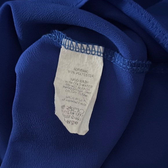 Blue Spaghetti Strap Layered Top - Picture 2 of 5